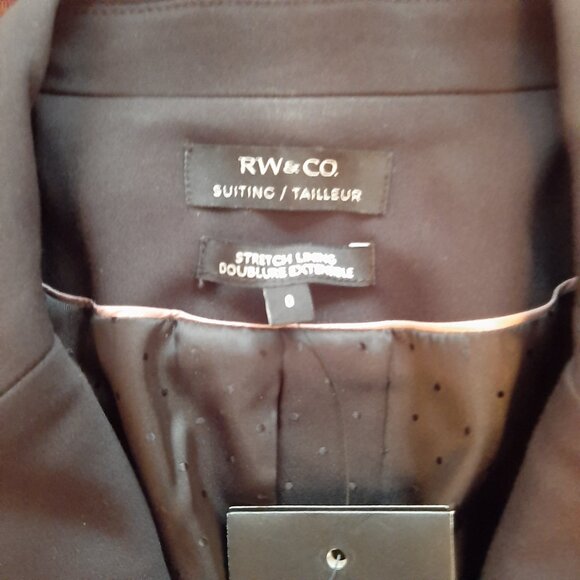RW&CO Black Blazer Structured Suit Jacket - Size XS | Formal Office Wear - Picture 9 of 16